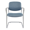 Technische titel in het Nederlands: **Moderne stoffen fauteuil met metalen frame**